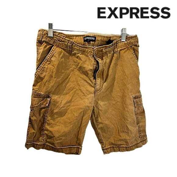 Express Men's Cargo Short Multi-Pockets Outdoor Casual‎ Short - Picture 1 of 5